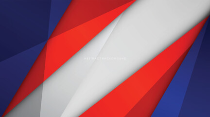 Modern abstract background blue and red with white colorful