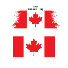 Canada Day T-Shirt Design with Maple Leaf and Patriotic Theme Vector Illustration