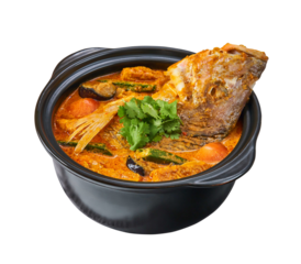 snapper fish head curry in cup