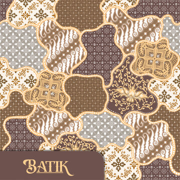 vector design of batik pattern from Indonesia, Solo, Pekalongan, Yogyakarta