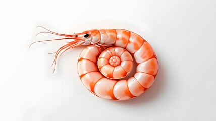 Shrimp Spiral Illustration Design