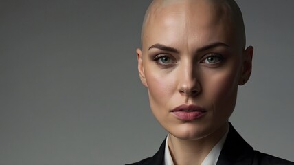 Professional Bald Woman Portrait Photography