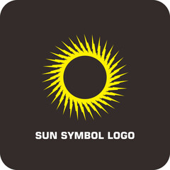 Minimalist Sunrise Logo – Rising Sun Symbol Vector