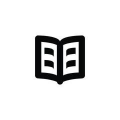 Black Book Icon Simple Design