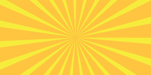 Orange Sunburst Pattern with yellow Background. Rays. Radial. Summer Banner. Exploding star burst texture japanese radius cartoon pattern abstract eps editable vector