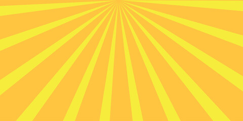 Orange Sunburst Pattern with yellow Background. Rays. Radial. Summer Banner. Exploding star burst texture japanese radius cartoon pattern abstract eps editable vector