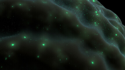  Microphotography Close-Up of Alien Skin Texture Covered with Bioluminescent Pores and Soft Glowing Veins Beneath the Surface, Surreal Macro Sci-Fi Scene with Rich Detail and Otherworldly Atmosphere