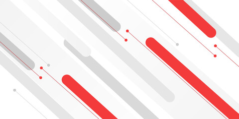 White background with red diagonal lines
