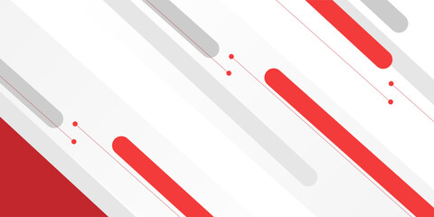 White background with red diagonal lines