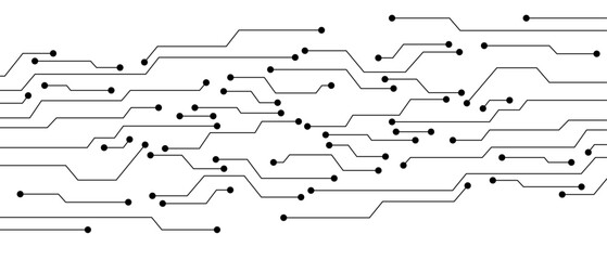 Vector abstract technology on white background. Abstract futuristic circuit board Illustration, Circuit board with various technology elements