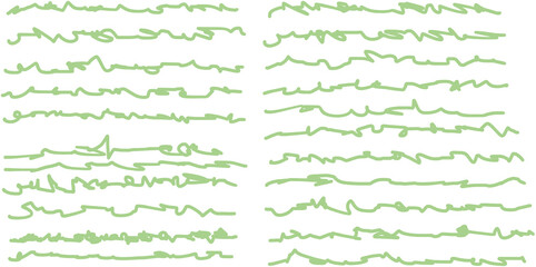 波線のグラフィック素材イラスト