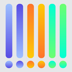 Obraz premium Vibrant Orange Yellow Green Gradient Background Design color happy fresh blend bright 