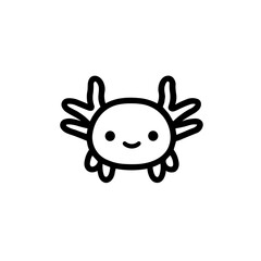 Kawaii Amphibian Cute Axolotl icon