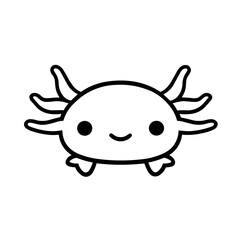 Kawaii Amphibian Cute Axolotl icon