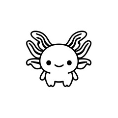 Kawaii Amphibian Cute Axolotl icon