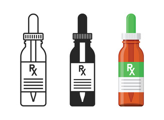 Pill icon set collection in flat style. Drug vector illustration on isolated background. Medicine pharmacy sign business concept.