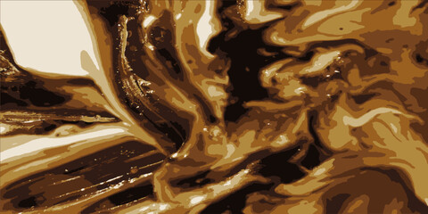 Vector texture of chocolate caramel cream. Vector illustration