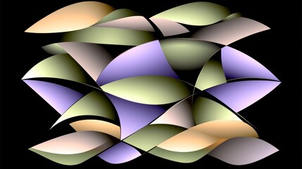 Obraz premium Bright, colorful abstract fractal background with geometric shapes, a futuristic seamless pattern, and a vibrant light illustration