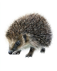 Obraz premium hedgehog isolated on white