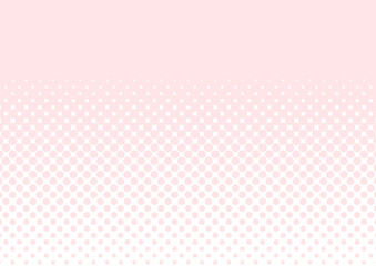 シンプルなピンクのカラーハーフトーン柄の背景　イラスト　ベクター	
