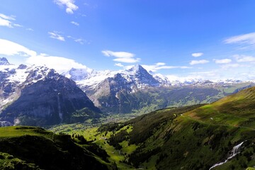 Eiger mountain and the Swiss Alps