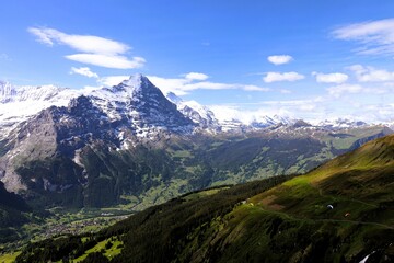 Eiger mountain and the Swiss Alps