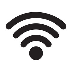 Wifi icon. Free wifi sign isolated icon. wi-fi network linear icon. signal sign and symbol. Public wifi area solid sign. Wifi icon wireless internet signal element flat symbol