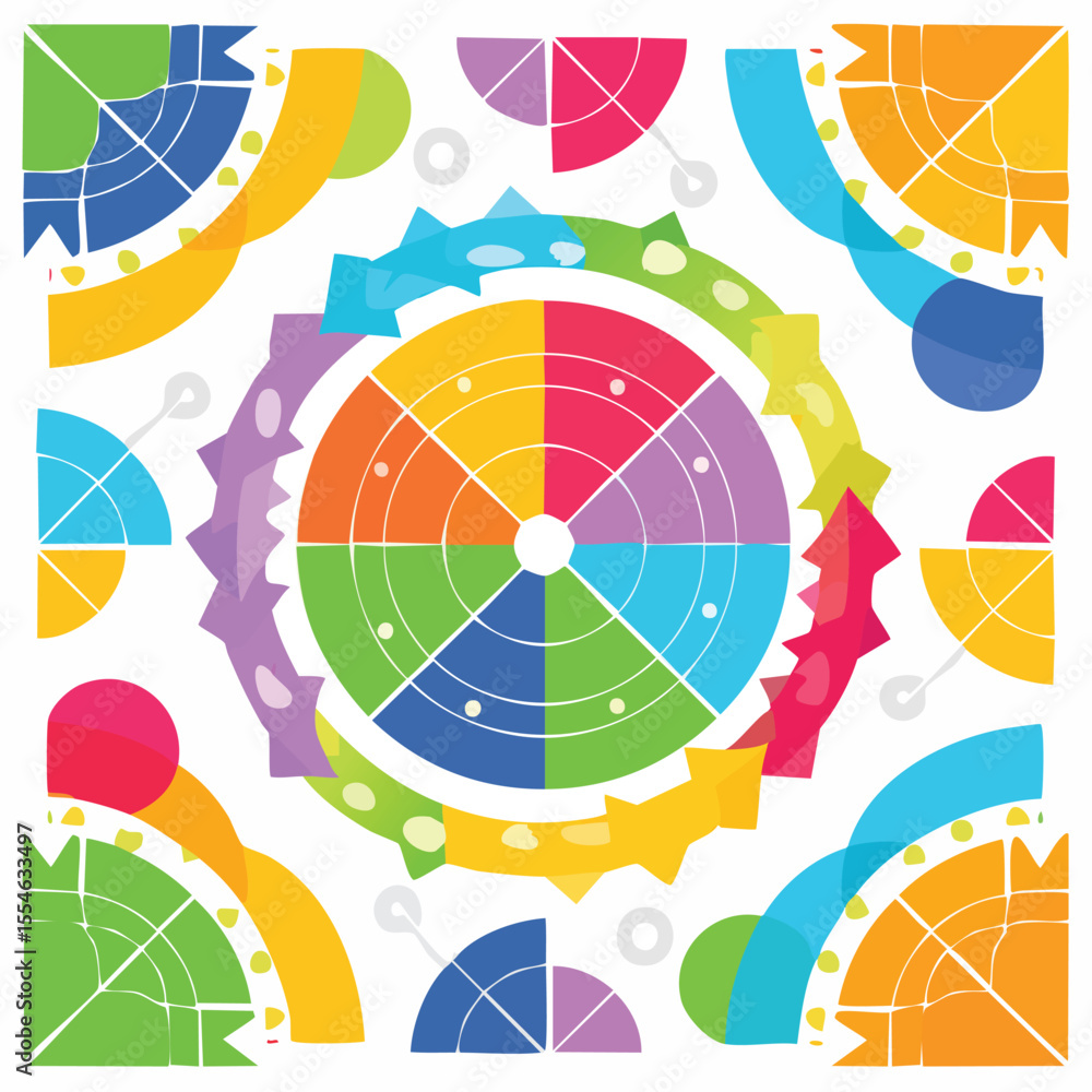 Poster modern vector pattern with multicolor abstract shapes. colorful abstract background.abstract backgro