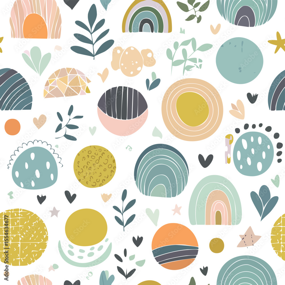Poster modern vector pattern with multicolor abstract shapes. colorful abstract background.abstract backgro