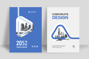 City Background Business Book Cover Design Template