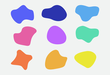 Collection of Colorful Abstract Shape Designs