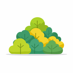 green tree on a hill