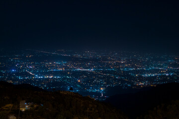 Naklejka premium night view of the islamabad city
