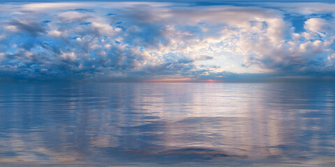 beautiful ocean sky 360° vr equirectangular seascape panorama
