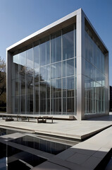 Modern Glass Building Design: Integrating Architecture and Nature with Reflective Surfaces in Contemporary Urban Space