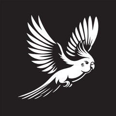 Cockatiel Parrot Vector 