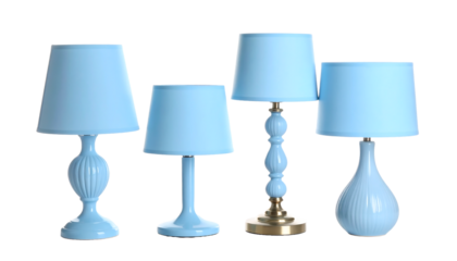 Stylish table lamps in different colors, featuring modern designs, contemporary aesthetics, and functional elegance for enhancing interior spaces and providing lighting solutions