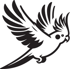 Cockatiel Parrot Vector 