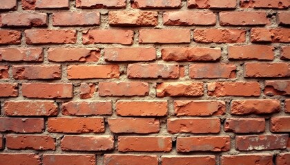 Obraz premium Close-up view of a weathered brick wall.