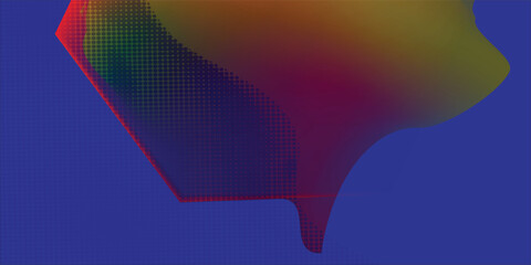 Modern 3D colorful abstract background with hexagonal polygon texture. soft melting hexagon abstract