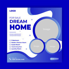 Social media post desgine templet home