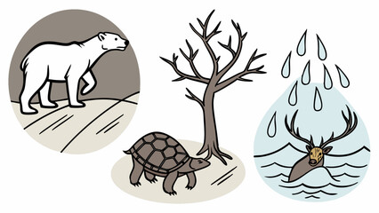 climate-impact-on-wildlife-icon-set (1)