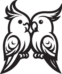 Cockatiel Parrot Vector 