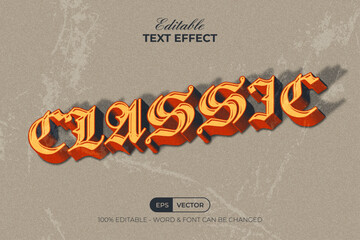 Classic Vintage Editable Text Effect.