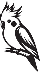 Cockatiel Parrot Vector 