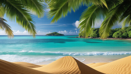 Beautiful summer beach