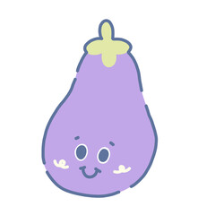 Eggplant kawaii 