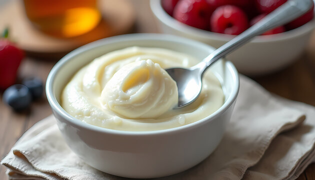 Delicious Homemade Vanilla Pudding with Fresh Berries: A Creamy Sweet Snack and Gourmet Dessert Option
