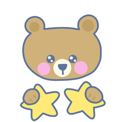 teddy bear with a star