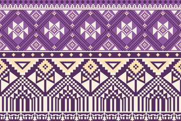 fabric pattern pixel geometric purple flat design